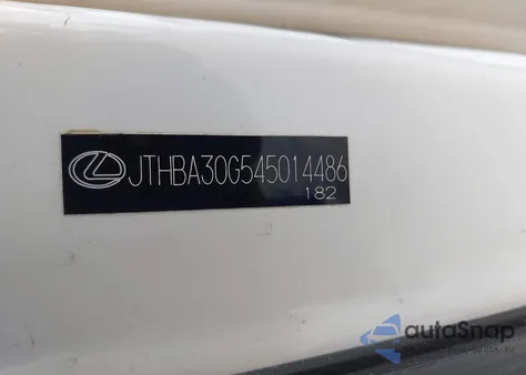 2004 Lexus Es 330 из США, поврежденный, VIN JTHBA30G545014486